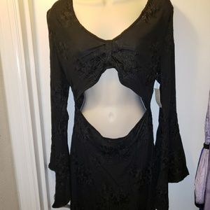 Blue life sheer sexy dress.